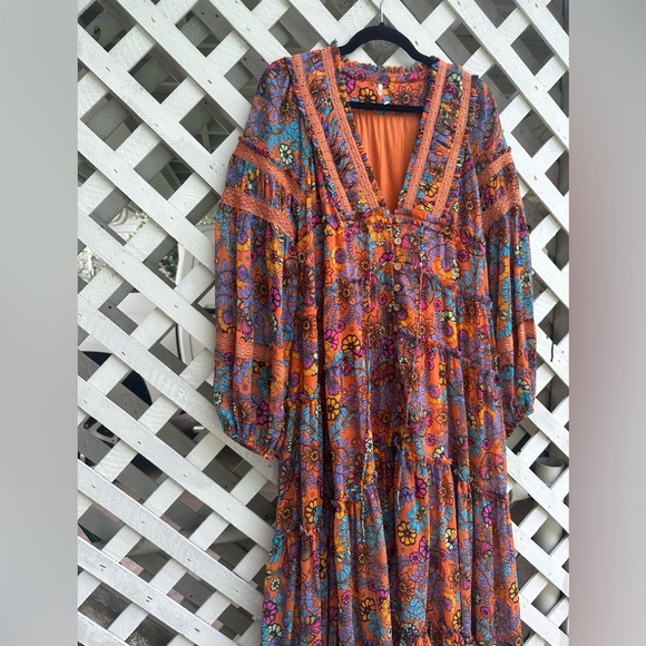 COPY - Free People Cassis Floral Midi Dress - Picture 6 of 8